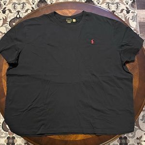 Black - Polo Cotton Crew Neck Shirt 3XB